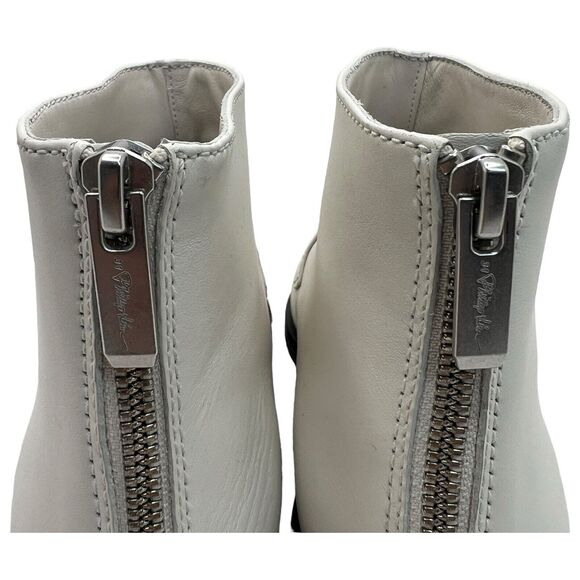 3.1 Phillip Lim Alexa Loafer Booties in White/Bone Size 38 - Picture 6 of 12